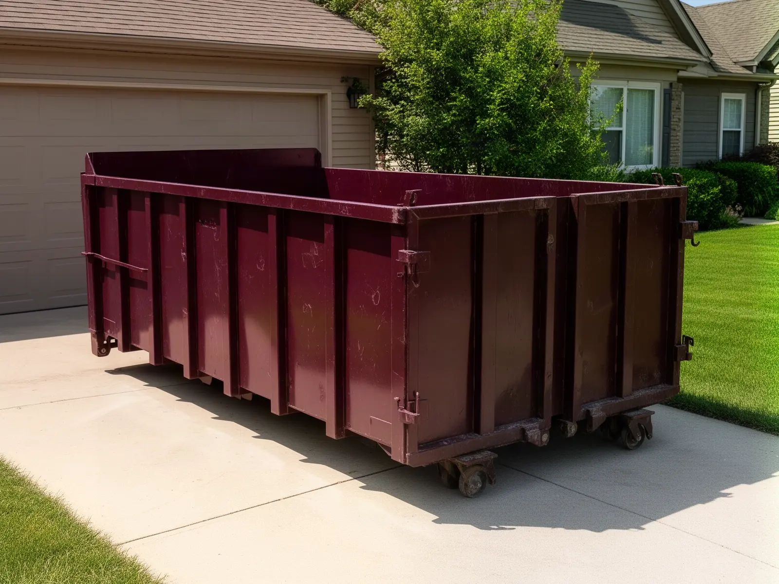 Roll-off dumpster from Hemlock Ridge Dumpster Rental in Athens, AL